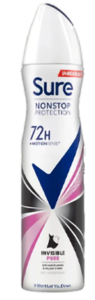 Sure APA 150ml For Women Invisible Pure Non Stop