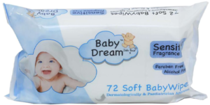 Baby dream wipes blue