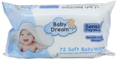Baby dream wipes blue