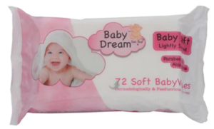 Baby dream wipes pink