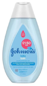 J&J baby bath 300ml PMP £1.50