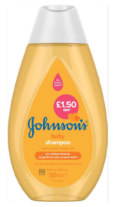 J & J baby shampoo 300ml PMP £1.50