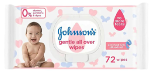 J&J gentle all over wipes 72s