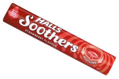 Halls Soothers Strawberry 45gm
