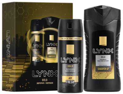 Lynx gift 2pcs set gold