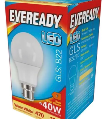 Eveready bulbs 40w warm white bayonet