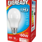 Eveready bulbs 60w cool white screw