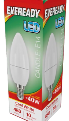 Eveready bulbs E14 candle 40w warm white
