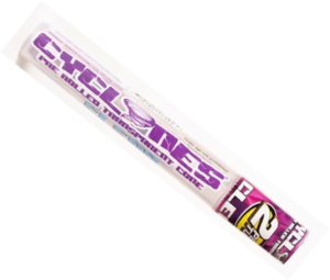 Cyclones clear purple pre roll cones 2s
