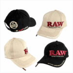 Raw baseball caps black & tan
