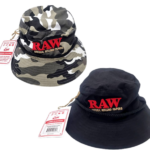 Raw bucket hat black & Tan