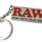 Raw metal keyring
