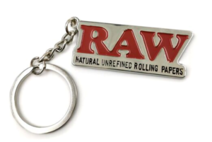 Raw metal key ring