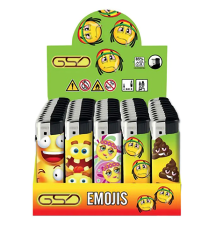 Lighters electronic emoji 50pk