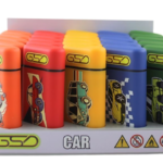 Jet flame lighters assorted designs cars
