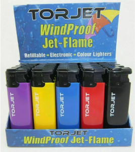 Tor jet wind proof lighters 25pk