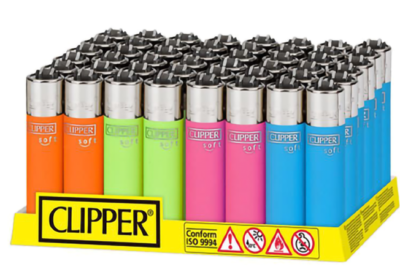 Clipper lighters øuorescent colours 40pk