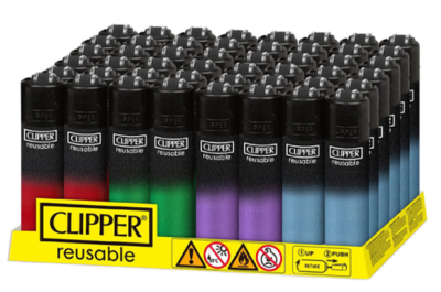 Clipper lighters black crystal 40pk