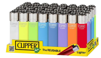 Clipper lighters electronic pastel 40pk