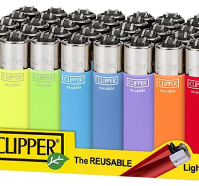 Clipper lighters electronic pastel 40pk