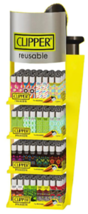 Clipper lighters 4 tierstand 160 + 40 free 200pk