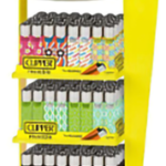 Clipper lighters 4 tier stand 160 + 40 free 200pk