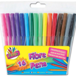 Fibre pens 16pk