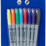 Permanent coloured markers 8pk