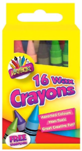 Wax crayons 16pk