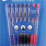Retractable ballpoint pens 8pk