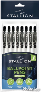 Assorted ball pens 12pk