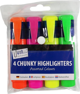 High lighter markers 4pk