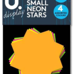 Small neon stars 60pk