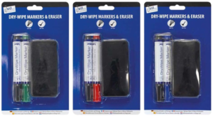 Whiteboard marker + eraser