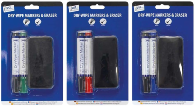 Whiteboard marker + eraser