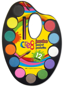 12 colour jumbo paint pallet
