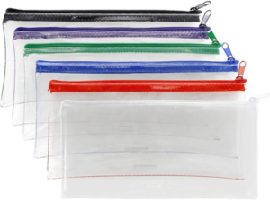 Clear pencil cases