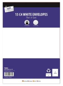 C4 Self Seal Envelopes 15pk