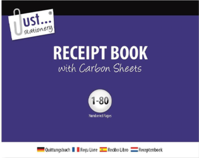 Half Size Receipt Books