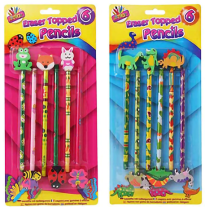Funky Pencil sw/ Erasers