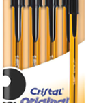 Bic Cristal black pens 4s