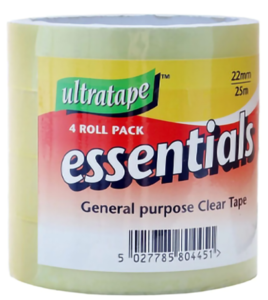 Clear tape 4pk