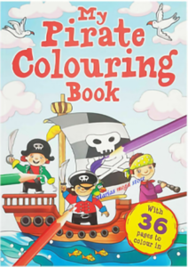 Pirate colouring book