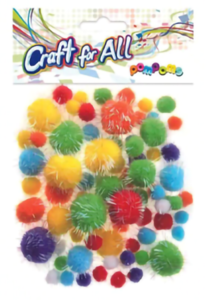 Glitter Pom Pom set