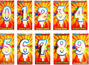 Number candles 0-9