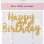 Happy birthday cake topper