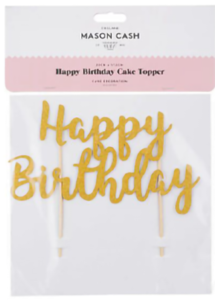 Happy birthday cake topper