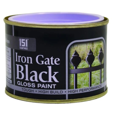 Iron gate black gloss paint