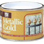 Metallic gold paint