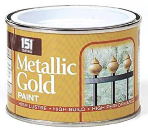 Metallic gold paint